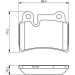 BOSCH Bremsbelagsatz, Scheibenbremse 0 986 494 210