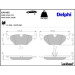 Delphi Bremsbelagsatz, Scheibenbremse LP1423
