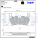 Delphi | Bremsbelagsatz, Scheibenbremse | LP2233
