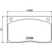 Hella | Bremsbelagsatz, Scheibenbremse | 8DB 355 009-611