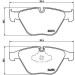 Brembo | Bremsbelagsatz, Scheibenbremse | P 06 055