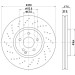 Hella | Bremsscheibe | 8DD 355 128-151