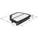 BOSCH F 026 400 203 Luftfilter BOSCH F 026 400 203 Luftfilter