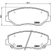 Brembo | Bremsbelagsatz, Scheibenbremse | P 28 035