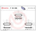 Brembo | Bremsbelagsatz, Scheibenbremse | P 56 098