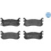 025 233 8713/W Bremsbelagsatz, Scheibenbremse MEYLE-ORIGINAL: True to OE.