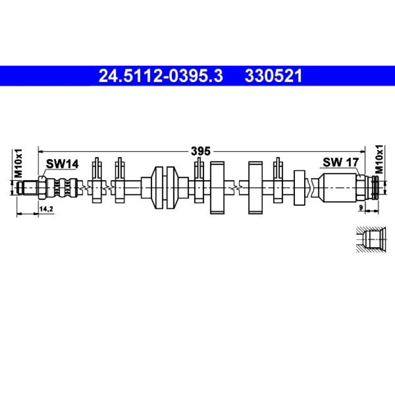 Bremsschlauch 24.5112-0395.3 Bremsschlauch 24.5112-0395.3