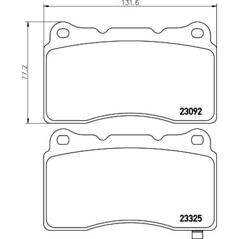 Bremsbelagsatz, Scheibenbremse 8DB 355 006-601 Bremsbelagsatz, Scheibenbremse 8DB 355 006-601