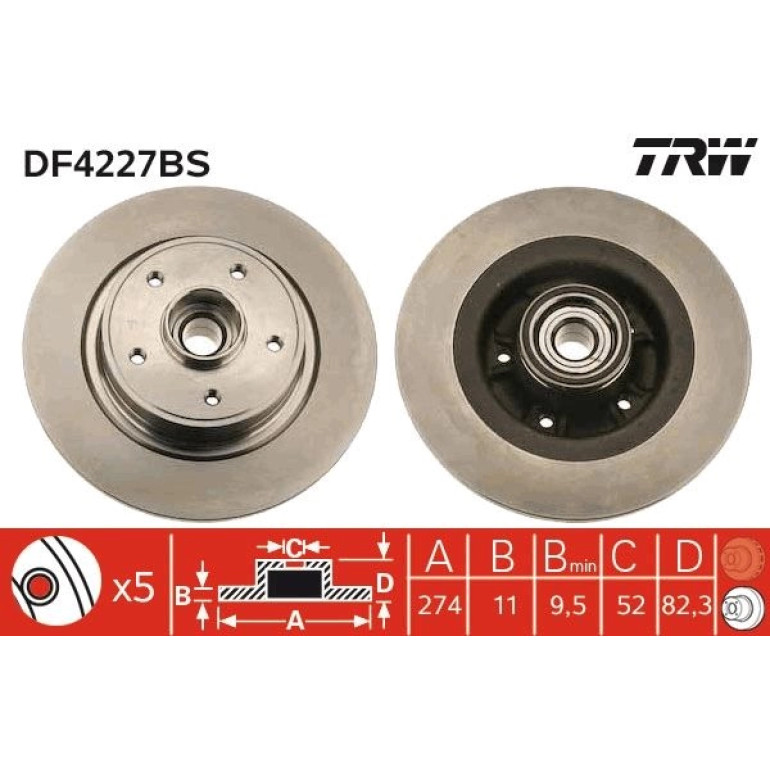 Bremsscheibe DF4227BS Bremsscheibe DF4227BS