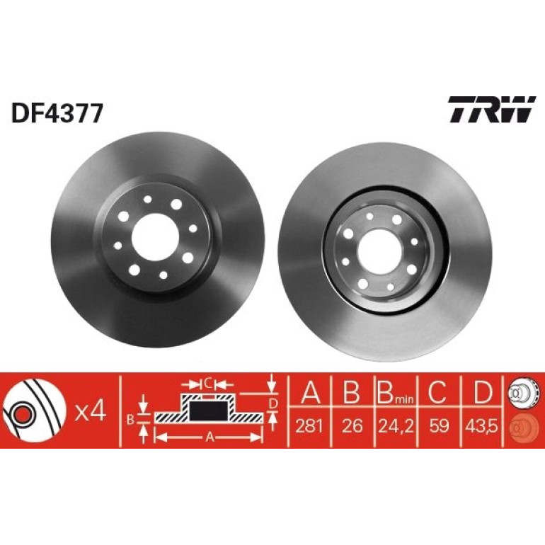 Bremsscheibe DF4377