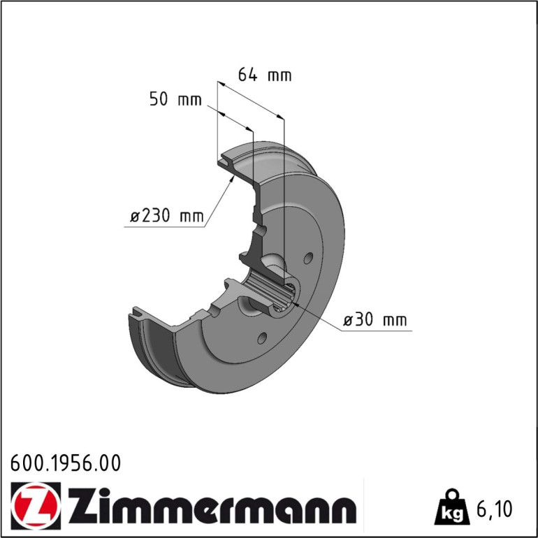 Bremstrommel 600.1956.00 Bremstrommel 600.1956.00
