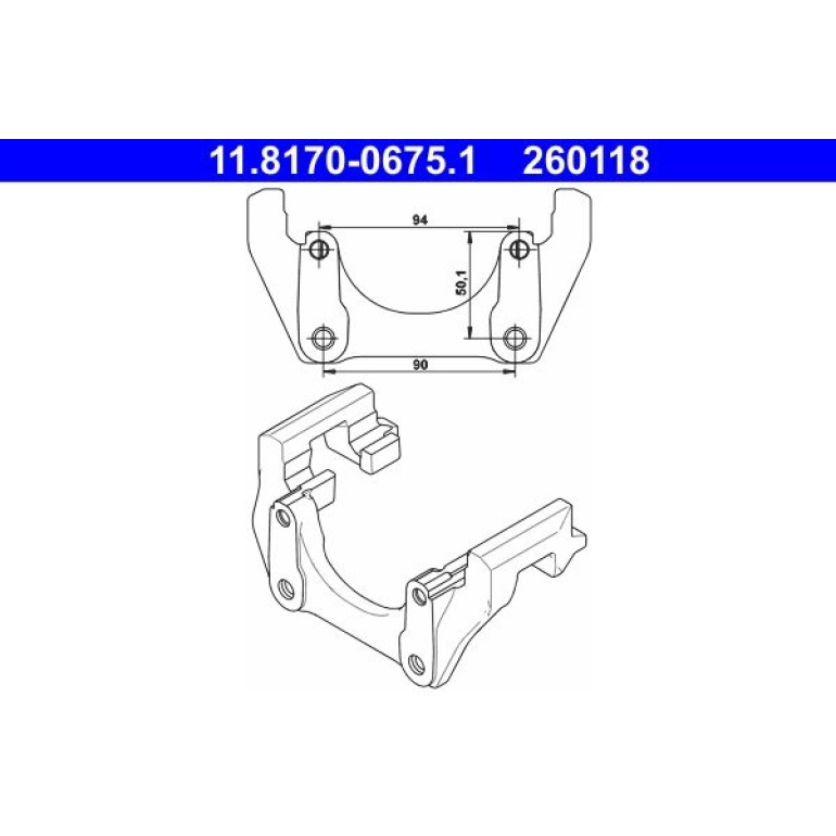 Halter, Bremssattel 11.8170-0675.1