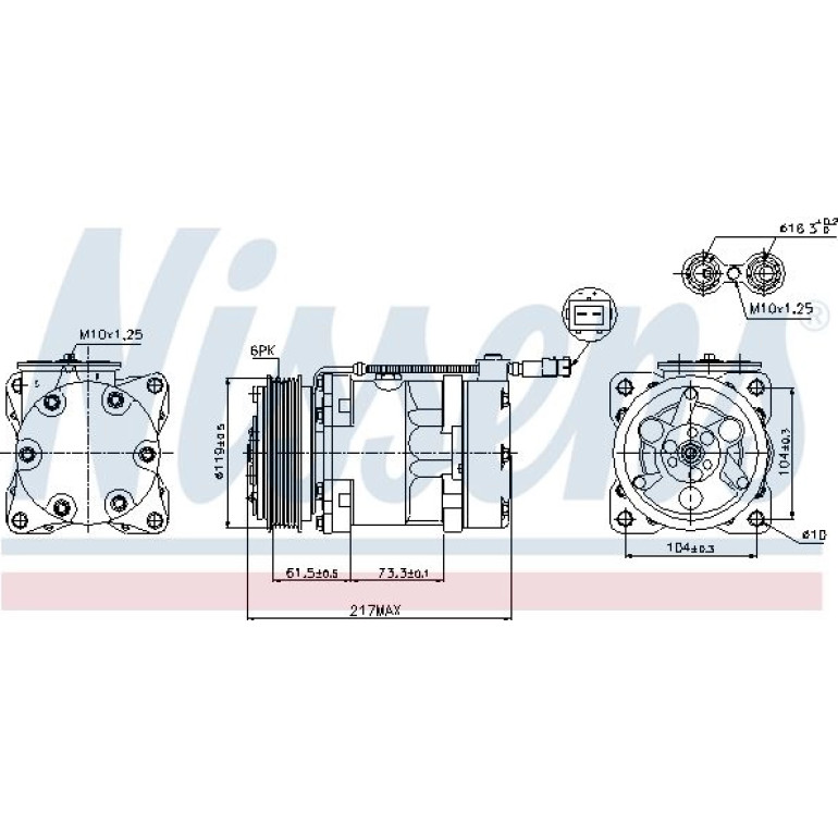 Kompressor, Klimaanlage 89056 Kompressor, Klimaanlage 89056