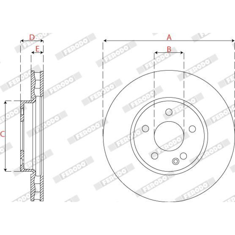 Bremsscheibe DDF2792C