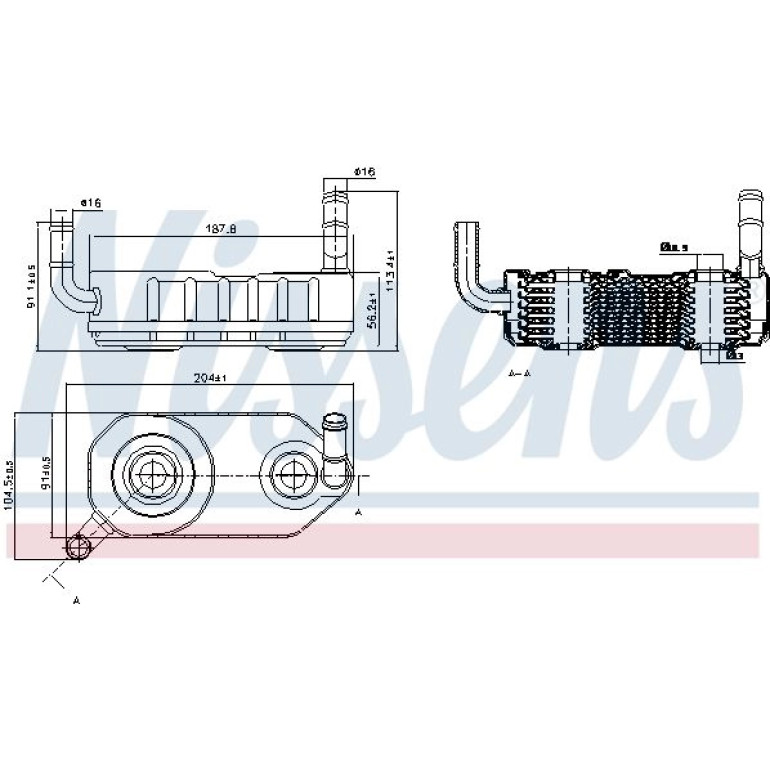 Ölkühler, Automatikgetriebe 90708