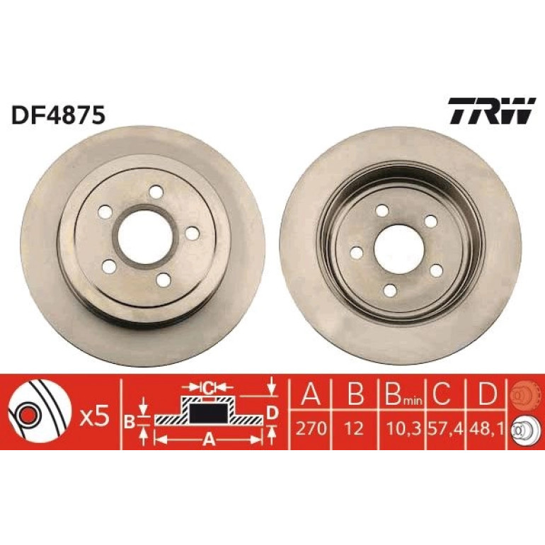 Bremsscheibe DF4875 Bremsscheibe DF4875