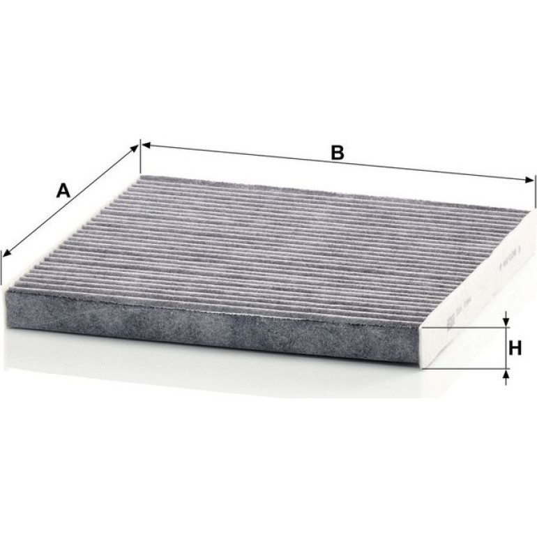 MANN-FILTER CUK 2544 Innenraumfilter, Aktivkohlefilter