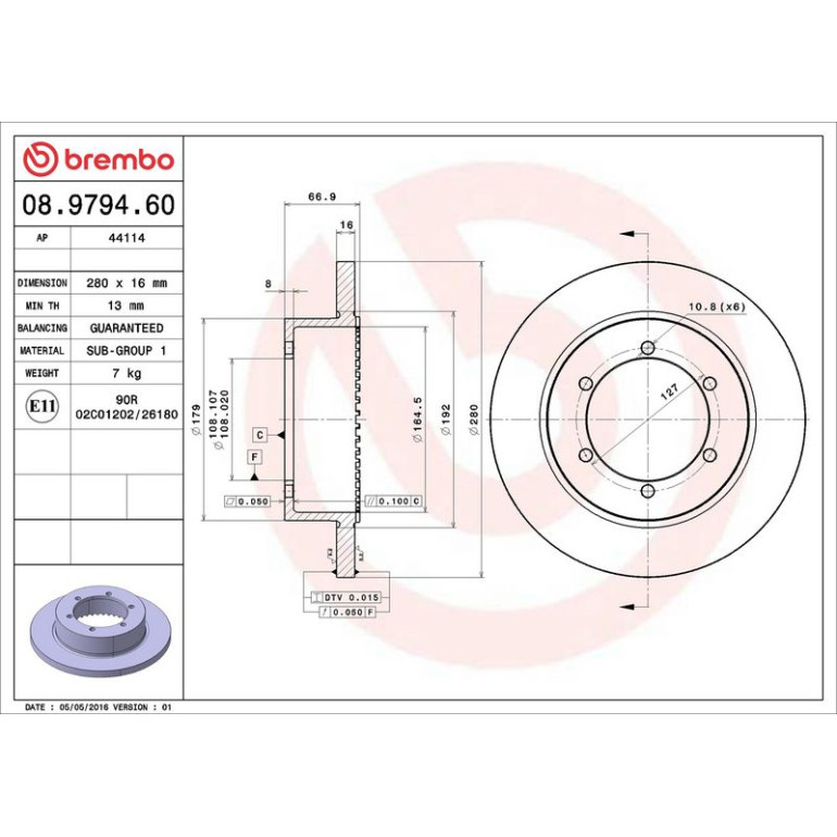 Bremsscheibe 08.9794.60 Bremsscheibe 08.9794.60