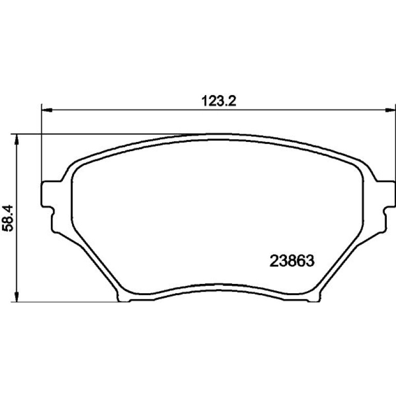 Bremsbelagsatz, Scheibenbremse 8DB 355 010-261 Bremsbelagsatz, Scheibenbremse 8DB 355 010-261