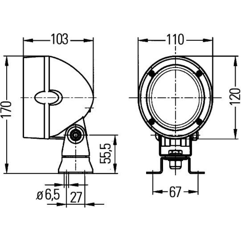 Arbeitsscheinwerfer 1GM 996 134-081 Arbeitsscheinwerfer 1GM 996 134-081