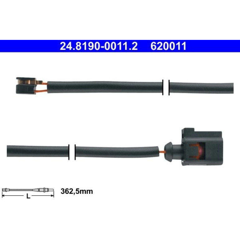 Warnkontakt, Bremsbelagverschleiß 24.8190-0011.2 Warnkontakt, Bremsbelagverschleiß 24.8190-0011.2