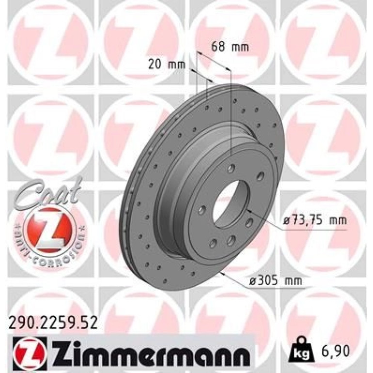 Bremsscheibe 290.2259.52 Bremsscheibe 290.2259.52