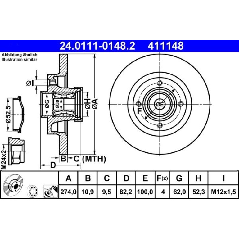 Bremsscheibe 24.0111-0148.2