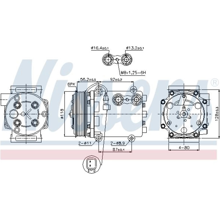 Kompressor, Klimaanlage 89551 Kompressor, Klimaanlage 89551