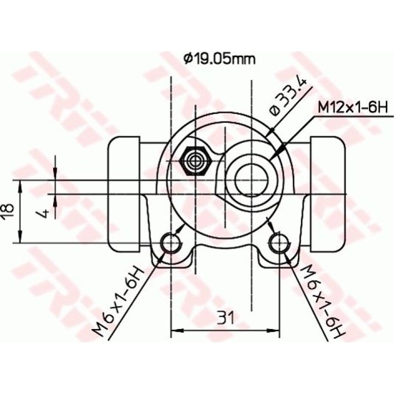 Radbremszylinder BWD129 Radbremszylinder BWD129