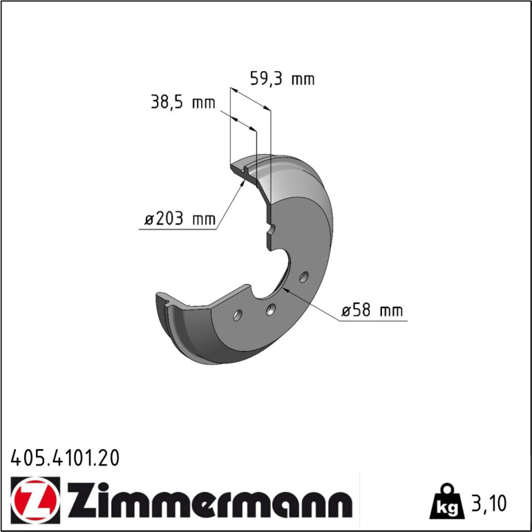 Bremstrommel 405.4101.20