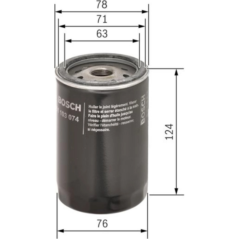 BOSCH 0 451 103 074 Ölfilter BOSCH 0 451 103 074 Ölfilter