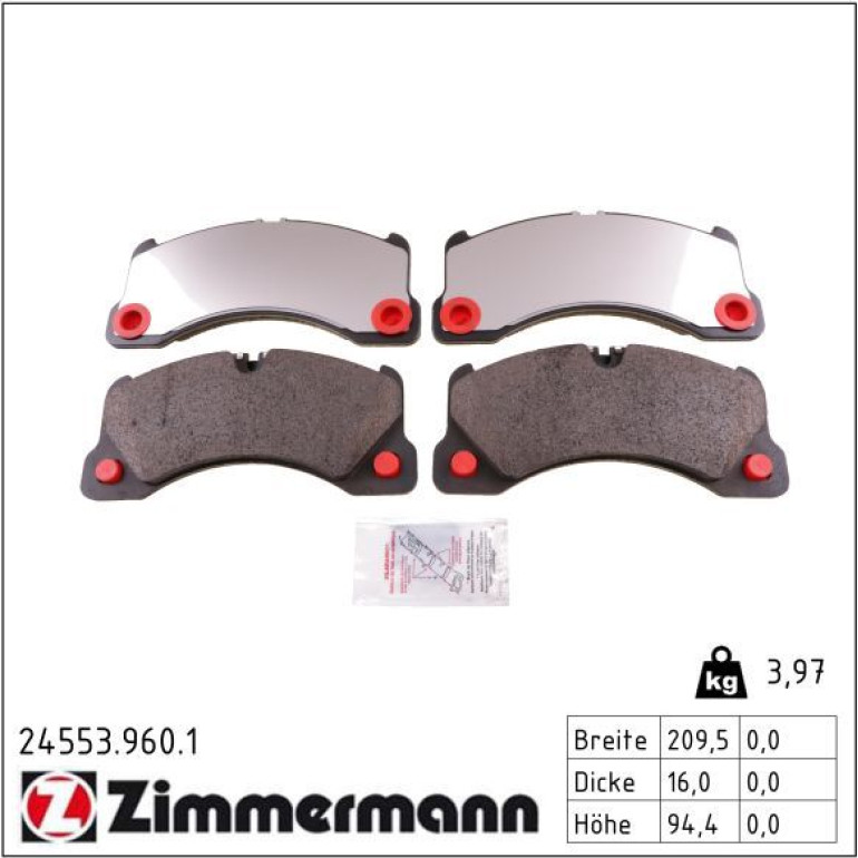 Bremsbelagsatz, Scheibenbremse 24553.960.1