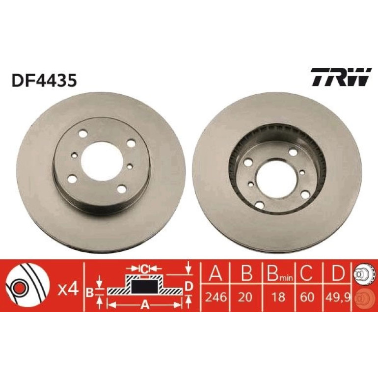 Bremsscheibe DF4435 Bremsscheibe DF4435