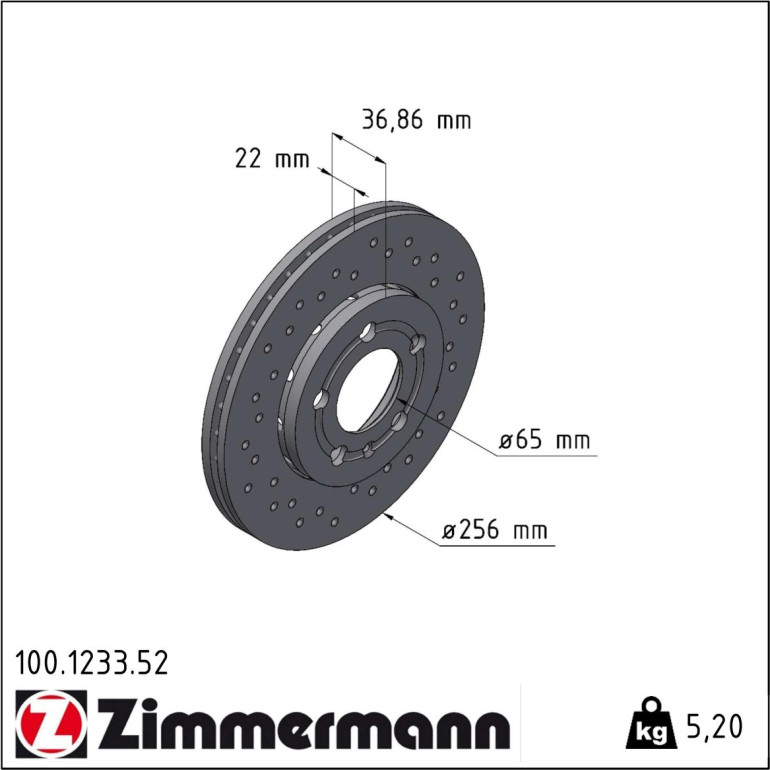 Bremsscheibe 100.1233.52