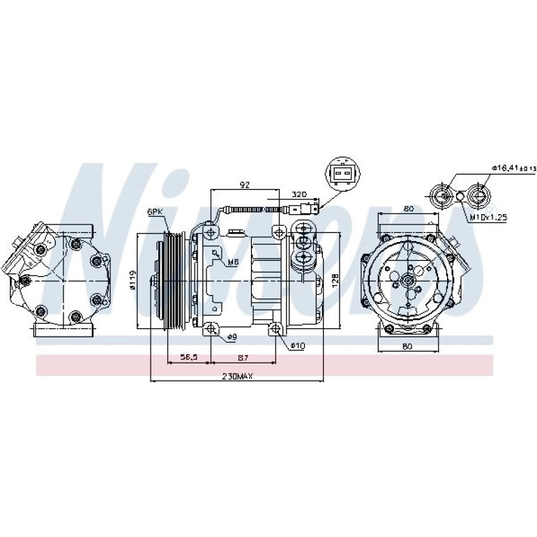Kompressor, Klimaanlage 89047 Kompressor, Klimaanlage 89047