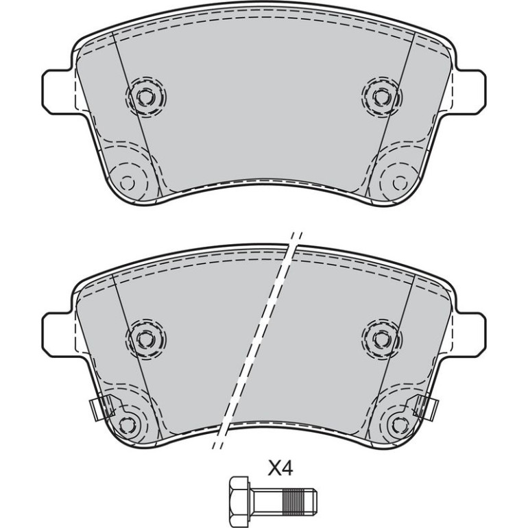 Bremsbelagsatz, Scheibenbremse 601141 Bremsbelagsatz, Scheibenbremse 601141