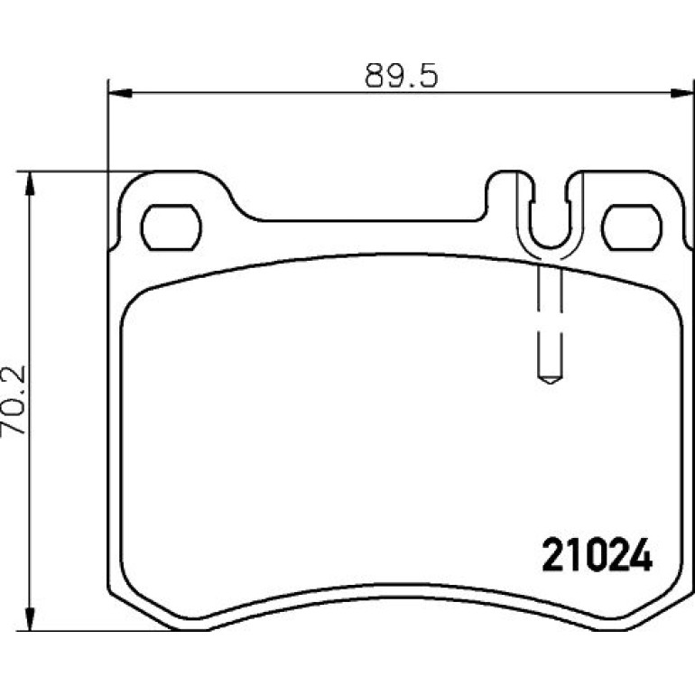Bremsbelagsatz, Scheibenbremse 8DB 355 007-611