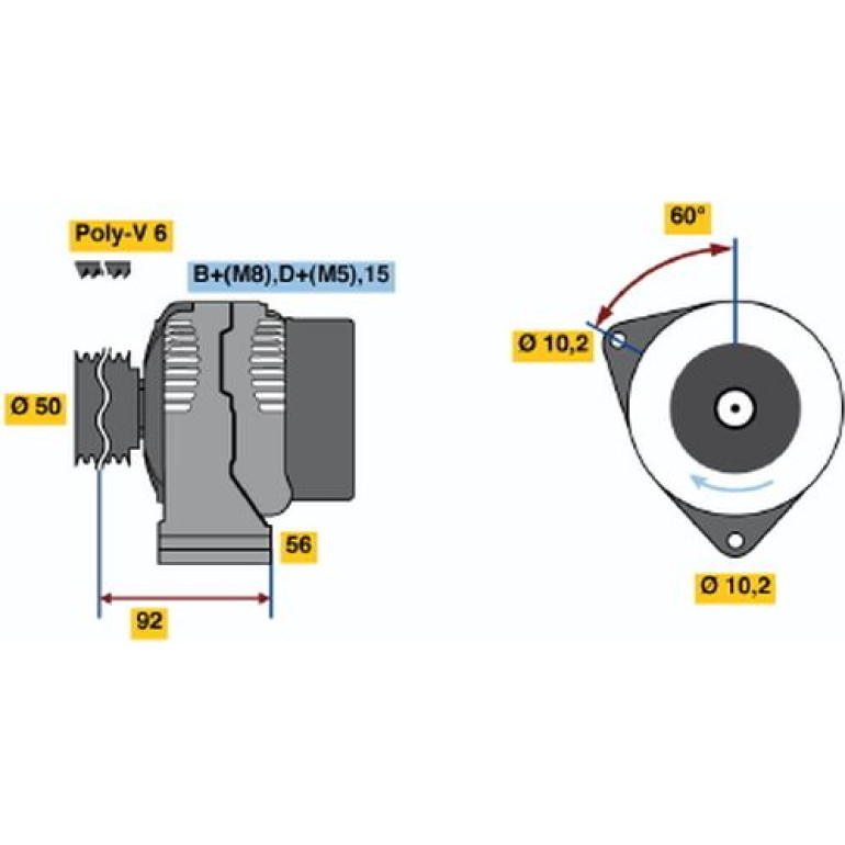 Generator 0 123 520 017 Generator 0 123 520 017