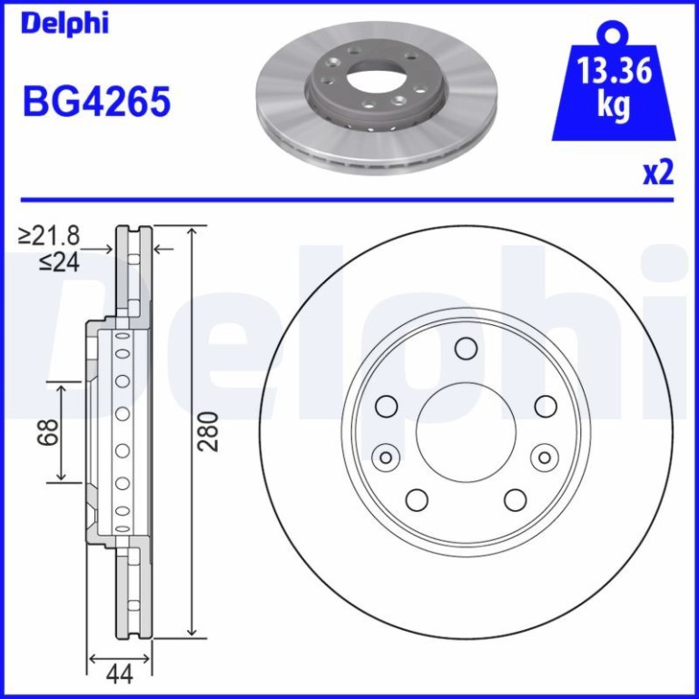 Bremsscheibe BG4265 Bremsscheibe BG4265