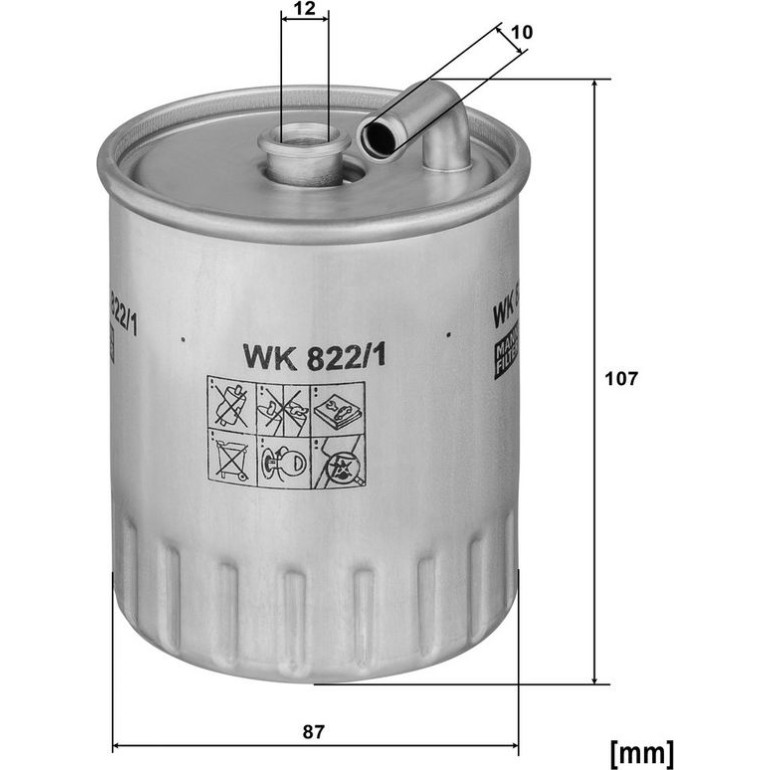 Kraftstofffilter WK 822/1 Kraftstofffilter WK 822/1