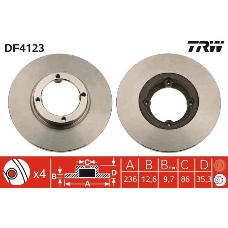 Bremsscheibe DF4123 Bremsscheibe DF4123