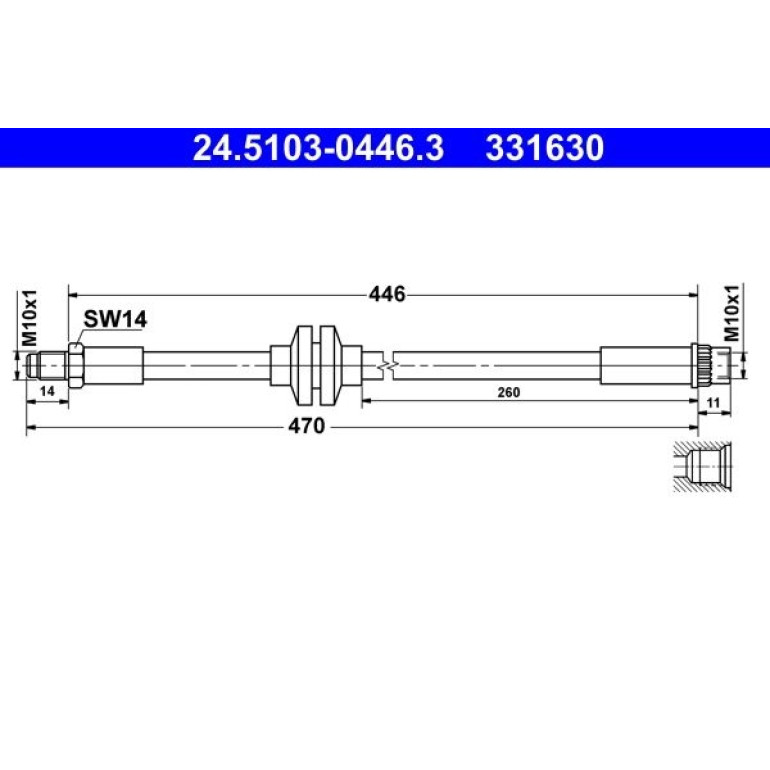 Bremsschlauch 24.5103-0446.3 Bremsschlauch 24.5103-0446.3