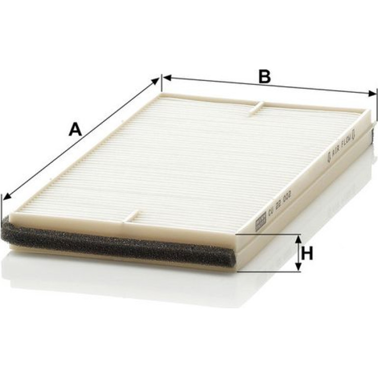 MANN-FILTER CU 22 002-2 Innenraumfilter, Partikelfilter MANN-FILTER CU 22 002-2 Innenraumfilter, Partikelfilter
