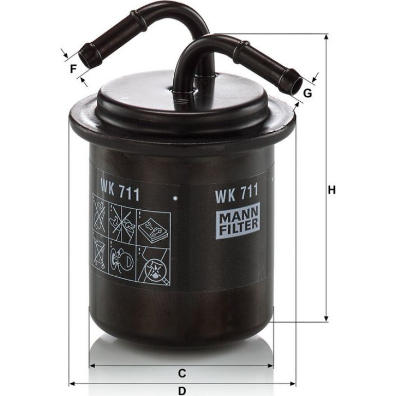 Kraftstofffilter WK 711