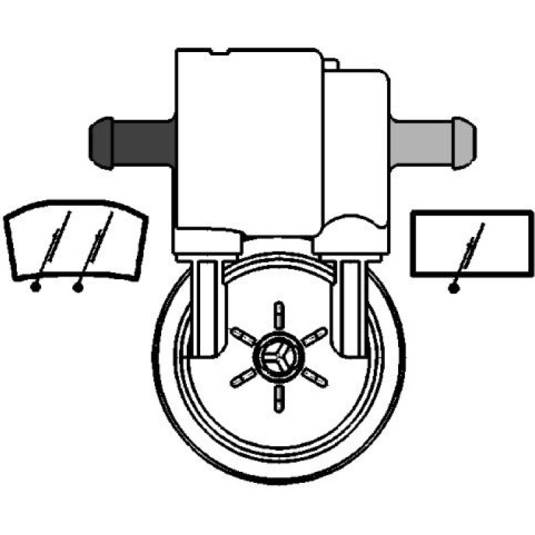 Waschwasserpumpe, Scheibenreinigung 8TW 005 206-031