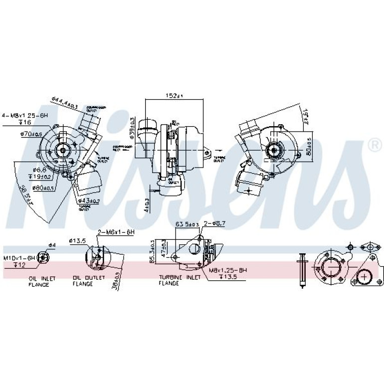 Nissens Turbolader 93089