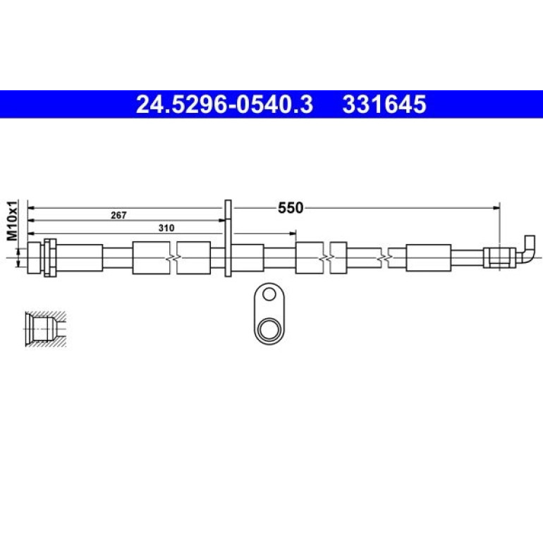 Bremsschlauch 24.5296-0540.3 Bremsschlauch 24.5296-0540.3