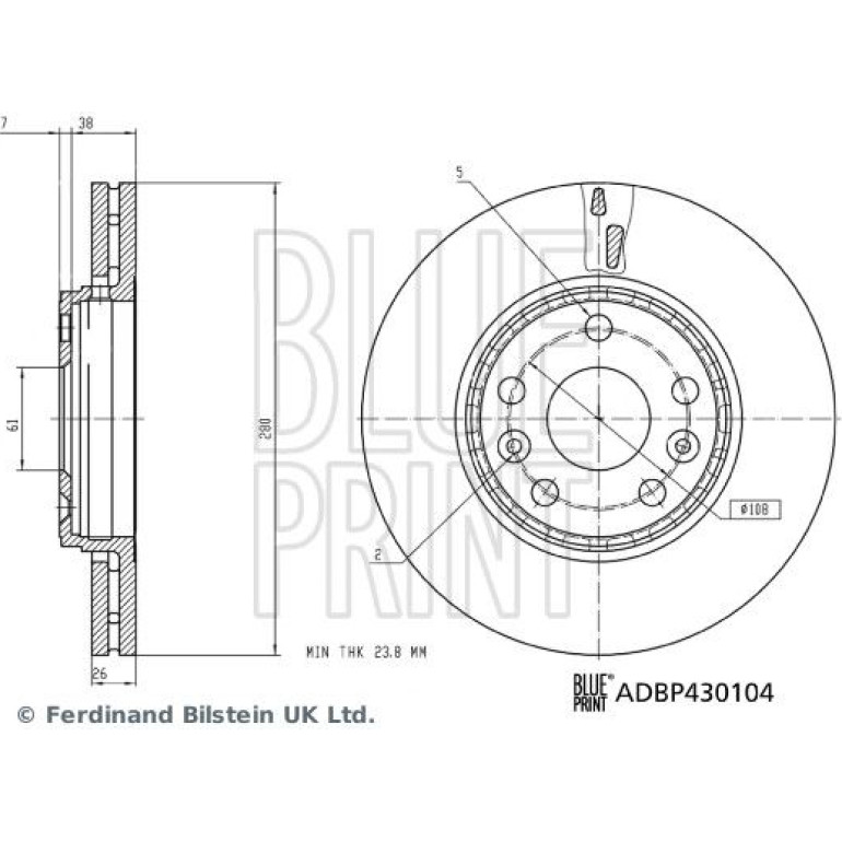 Bremsscheibe ADBP430104 Bremsscheibe ADBP430104