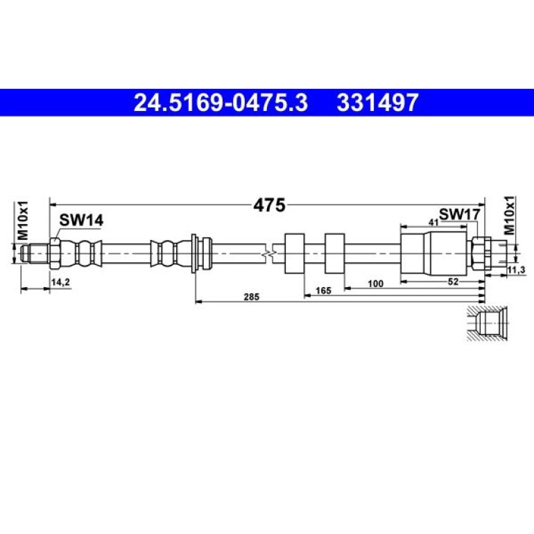 Bremsschlauch 24.5169-0475.3