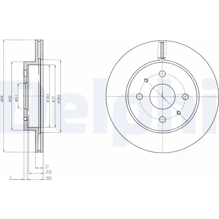 Bremsscheibe BG4128 Bremsscheibe BG4128